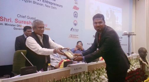 National Award presented by Mr. A K Goel